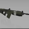 Green Military Style Assault Rifle Modern Design With Detachable Magazine And Tactical Barrel