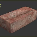 Unique Pink Textured Rectangular Block With Rough Surface And Solid Material