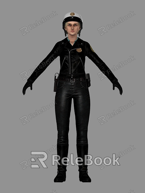 Realistic Uniform Female Police Realistic Woman Sick Beauty Female Police Female Police Female Traffic Police Helmet Mounted Police Uniform Clothes model