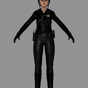 Realistic Uniform Female Police Realistic Woman Sick Beauty Female Police Female Police Female Traffic Police Helmet Mounted Police Uniform Clothes 3d model