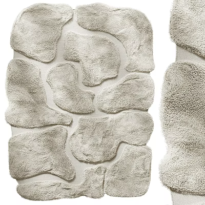 Light Toned Square Rug With Unique Textural Patterns For Home Decor 3d model Light Toned Square Rug With Unique Textural Patterns For Home Decor 3d model