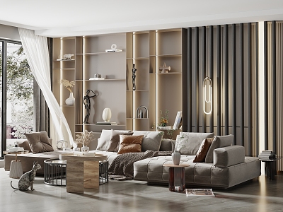 modern living room model