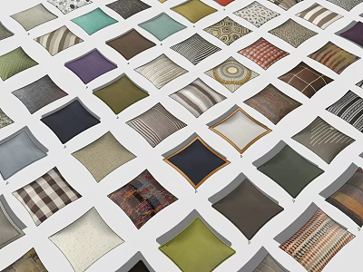 Modern style home pillow 3d model