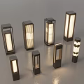 Outdoor Lights With Modern Sleek Designs Multiple Styles Striped Wavy And Illuminated Shades