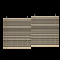 Light Brown Horizontal Window Blinds For Modern Home Interior Design