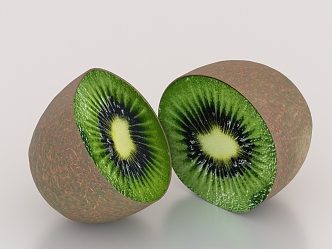 Kiwi fruit hairy peach 3d model