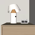 Modern lamp clock alarm clock 3d model