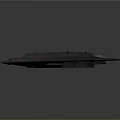 Aerospace Stealth Vehicle With Gray Airframe Red Markings Cockpit And Flying Wing Structure