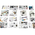 Extensive Collection of Books and Magazines with Diverse Covers Topics and Genres
