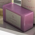 Elegant Bathroom Accessories Set With Lavender Hand Soap Dispenser Soap Bar And Tray