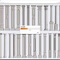 Various Styles Of Classical Roman Columns With Decorative Details And Designs