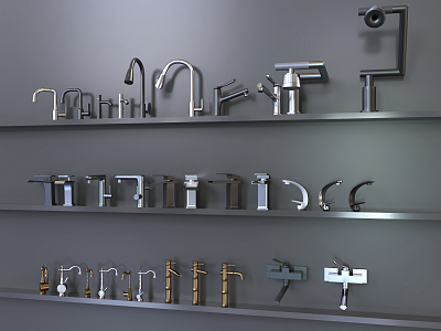 Modern faucet 3d model