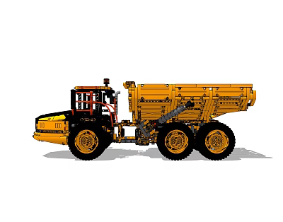 Hyundai Lego Volvo articulated trailer 3d model Hyundai Lego Volvo articulated trailer 3d model