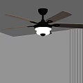Elegant Ceiling Fan With Light Wooden Blades And White Fixture For Modern Room Decor