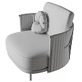 Modern Upholstered Accent Chair With Patterned Padded Cushion And Wooden Legs