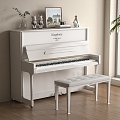 Musical Instrument Modern Piano 3d model