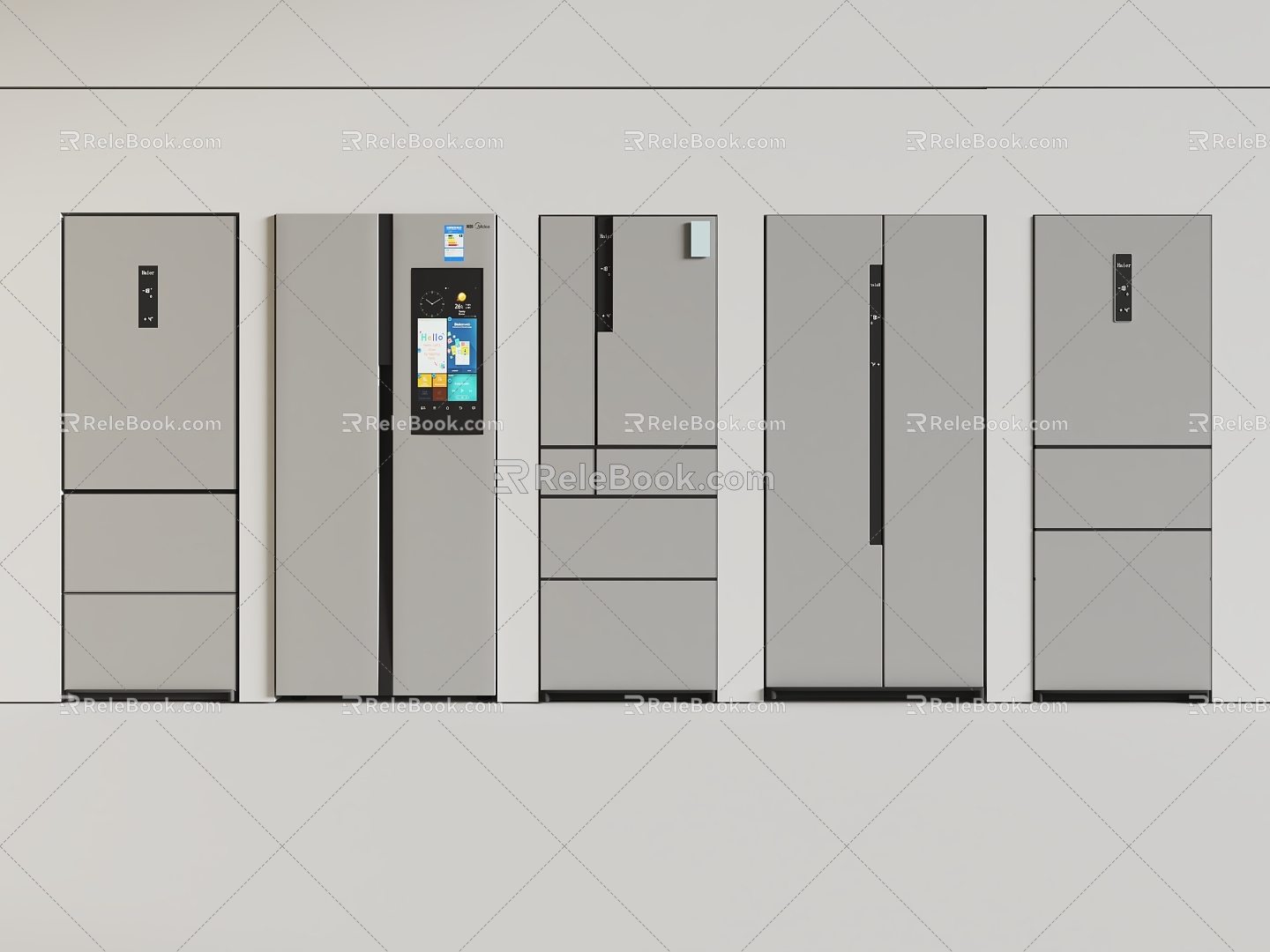 Embedded refrigerator 3d model