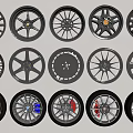 automobile wheel hub 3d model