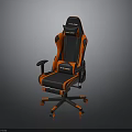 Black and Red Gaming Chair With Adjustable Armrests Wheels And Branded Backrest