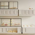 Jane European Container Cake Bread Showcase Container 3d model