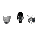 Different Types of Surveillance Cameras Featuring Dome Bullet and Box Styles for Security Monitoring