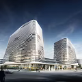 Modern Tourist Center Complex With Green Roofs River Views And Landscaped Areas