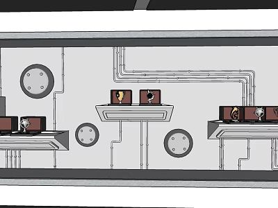 Industrial LOFT showcase 3d model Industrial LOFT showcase 3d model