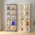 Glass Vertical Cabinet Decorative Cabinet Storage Cabinet Tea Rack 3d model