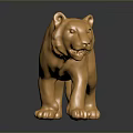 Golden Leopard Statue Decorative Furniture For Modern Home Interior Decor