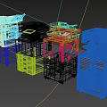 Modern Office Appliances Multifunctional Laser Printers Copiers With Display And Paper Trays