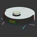 Modern Smart Robotic Vacuum Cleaner with White Sleek Design for Efficient Home Cleaning