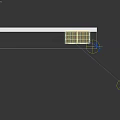 Green Grid Frame With Two Sections And Metal Mesh Design