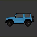 Blue Suzuki Compact Off Road Car With Black Roof And Rugged Design