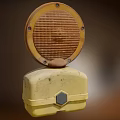 High Quality Downlight Spotlight With Yellow Housing And Waffle Pattern Shade