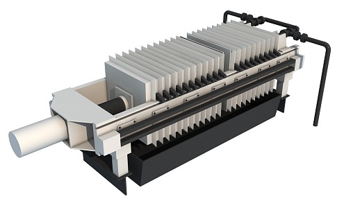 Filter press 3d model