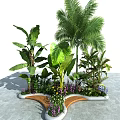 Lush Green Plants And Colorful Flowers In Book Shaped Planter With Wooden Structure
