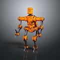 Robot Assistant Small Robot Butler Robot Butler Figure Game Figure 3d model