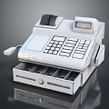 Practical Cash Register With Keyboard Drawer And Display For Daily Use