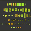 Colorful Various Fresh Food Including Fruits Vegetables Boxes And Cans