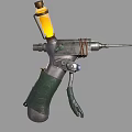 Practical Household Power Tool Featuring Metal Body Green Grip And Yellow Drilling Components
