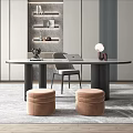 Modern study 3d model