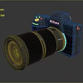 Nikon Professional Digital Camera With Carbon Fiber Lens And Electronic Design