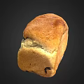 Freshly Baked Golden Loaf of Bread With Crusty Surface And Soft Interior Texture
