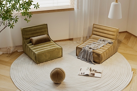 Modern Lazy Sofa 3d model