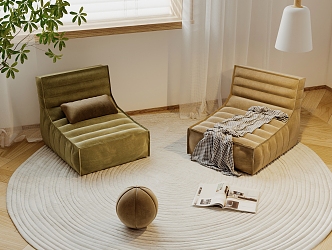 Modern Lazy Sofa 3d model