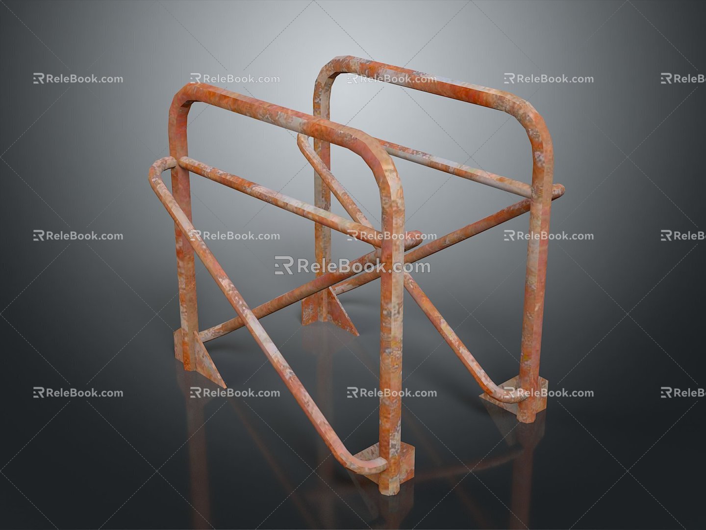 Iron frame large iron frame iron frame house factory industrial iron frame iron ladder rigid ladder work frame rigid scaffold 3d model