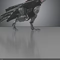 Fire Breathing Mechanical Dragon With Metal Wings And Robotic Body Structure