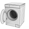 LG Front Load Washing Machine With Gray Finish And Digital Control Panel