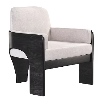 Middle Ancient Style Leisure Chair Single Chair Armchair 3d model