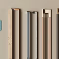 Minotti Metal Hardware Handles Showcasing Various Modern Styles and Quality Craftsmanship